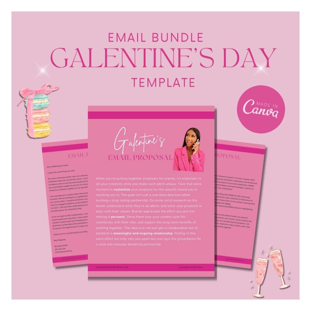 Influencer Proposal Kit - Valentine's Day Edition - Monique Smith